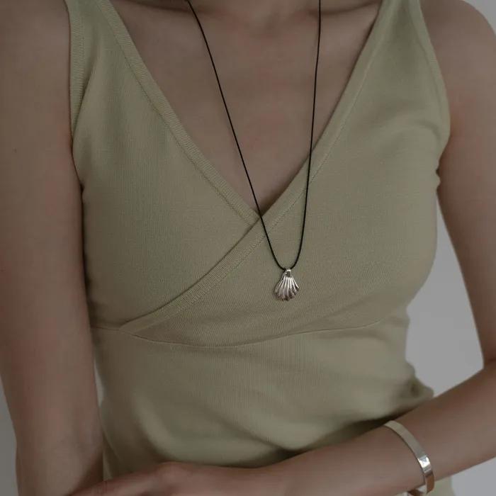 Silver925 Shell Long Necklace
