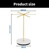 Rotating Jewelry Display Stand with 48 Hooks Storage Rack for Necklaces Earrings and Keychains Accessories Holder