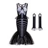 Diablo Gothic Transfrontalier COS Craniu Sirena Fată Rochie de Prințesă Rochie de Halloween Coadă de Pește Spectacol NN26