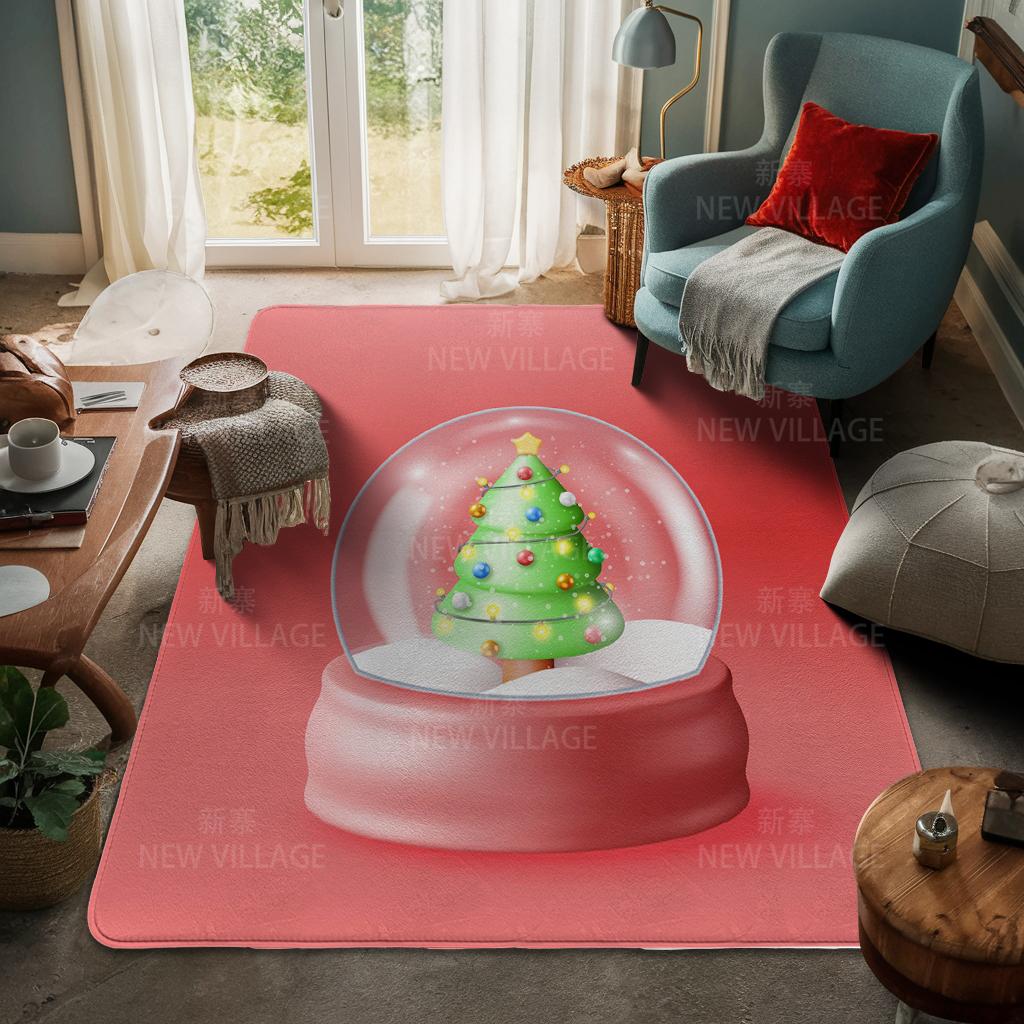 House entrance carpet Home door mat Living Room Bath Foot bathroom non-slip water absorption rugs bath Merry Christmas winter