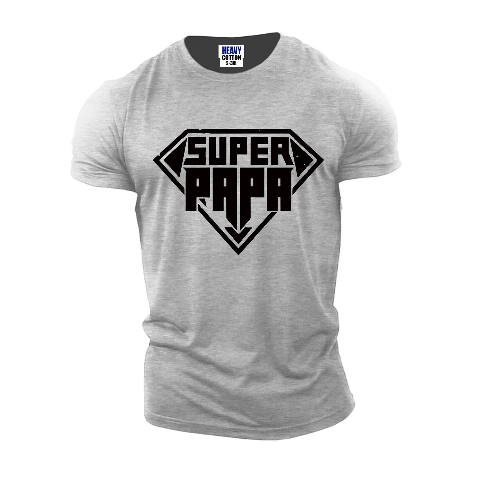 

Super Papa Men s T Shirt Funny Best Daddy Fathers Day Birthday New Gift Tee 2XL