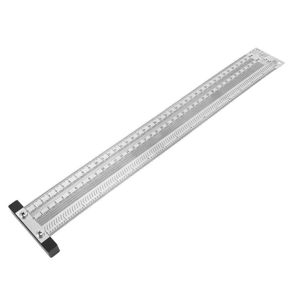Measuring T Ruler 16 Inch High Accuracy Imperial Scriber T Square Ruler for Woodworking