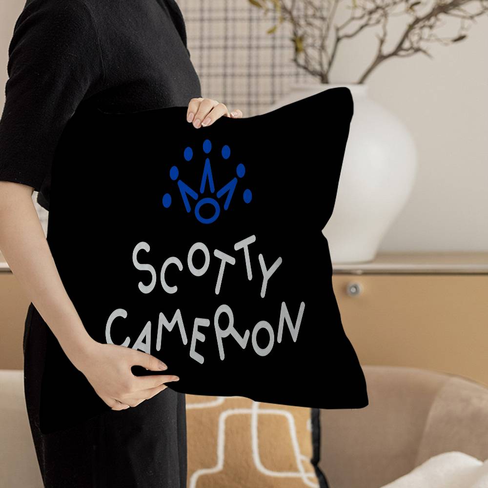 S-Scotty C-Cameron Pillow Covers Cartoon Sofa Decorative Home Double-sided Printing Short Plush Cute Cushion Cover