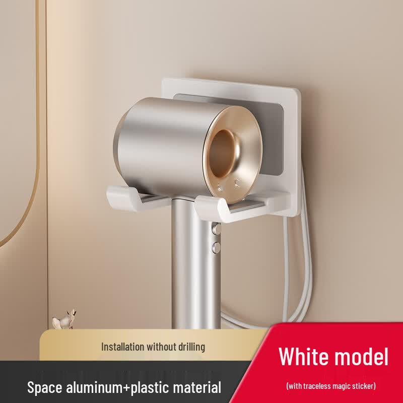 DANLE Adhesive Wall-Mounted Hair Dryer Holder 2-Pack
