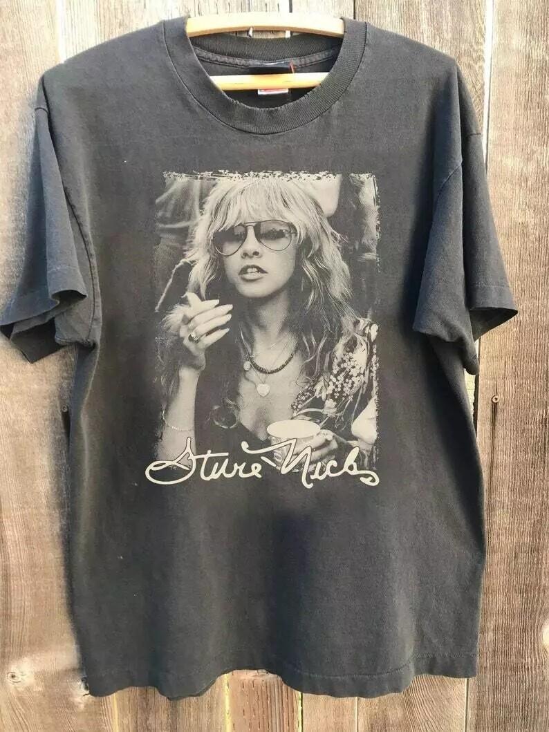 Stevie Nicks Music Graphic 90s Concert, Stevie Nicks Tour 2026 Charcoal Tshirt XL