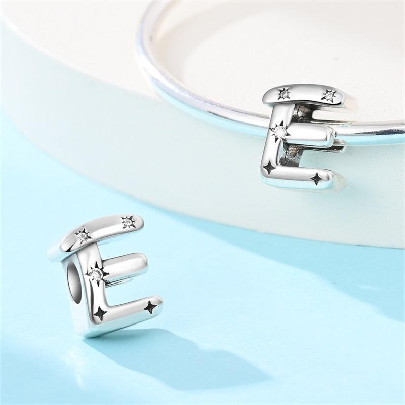 Copper 26 Letter A-Z Alphabet Charm Fine Beads Fit Original Charms Copper Bracelet Diy Fine Jewelry For Women Gifts Making