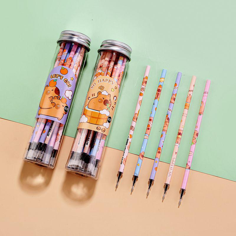 20-Pack Ink Refills: 0.38mm Black Needle Tip for 0.5mm Anime Student Pens