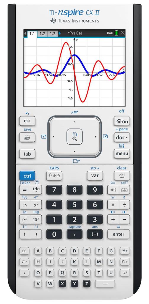 Texas Instruments CX II Color Graphing Calculator with Student Software TI-Nspire (PC/Mac)