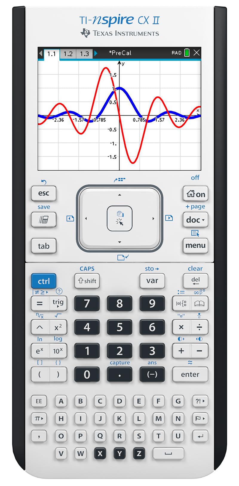 

Texas Instruments CX II Color Graphing Calculator with Student Software TI-Nspire (PC/Mac) белый