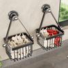 Carbon Steel Hanging Kitchen Baskets Large Capacity Grid Design Kitchen Storage Basket Multifunctional