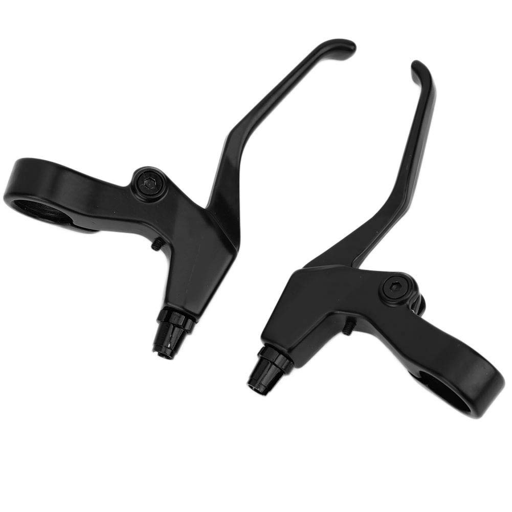 1 Pair of Mountain Bike Brake Levers, Folding Mountain Bike Extension Brake Levers, Long Handle Brake Levers (Black)