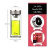 HEENOOR Double-Layer Glass Tea Infuser Bottle