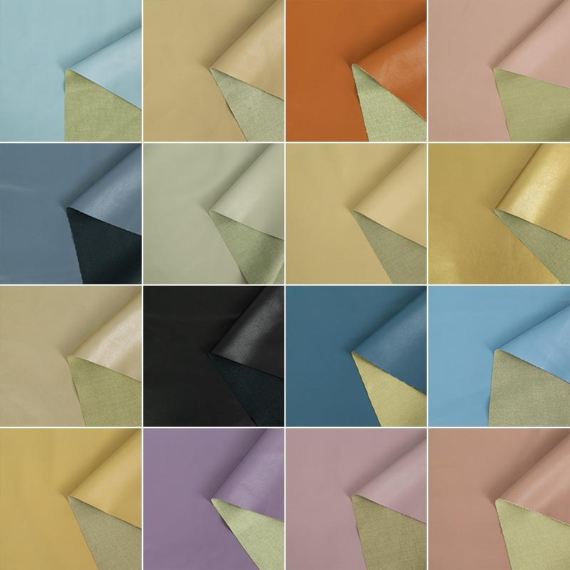 Litchi-patterned PU Leather Fabric Soft Material Matte Lychee Patterned for Jacket Clothing Designer Diy Sewing Wholesale Cloth