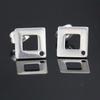 50pcs/lot stainless steel earrings connector findings stud earring post with For DIY Jewelry Making Findings Accessories