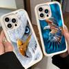 Bald Eagle Cool Phone Case for iPhone 16 17 Air 16E 15 Pro Max 14 Plus 13 12 Mini Capa Soft Shell Silicone Funda
