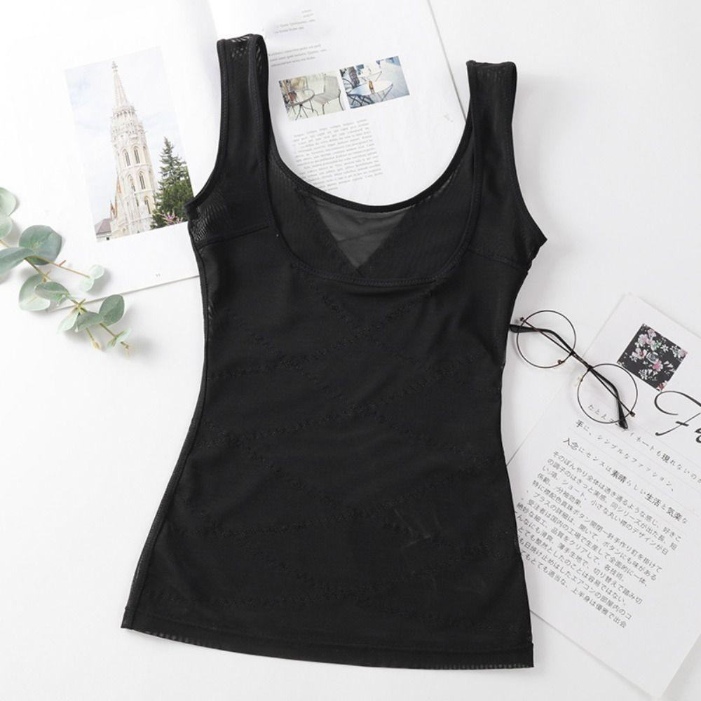 Seamless Body Shaping Underwear Abdomen Postpartum Vest Elastic Women's Corset Top  Gym