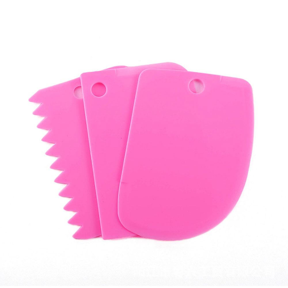 Silicone World 3PCS/Set Dough Cake Cutter Slicer Spatula for Cake Cream Scraper Pasty Cutters Scraper DIY Cake Decorating Tools розы красного