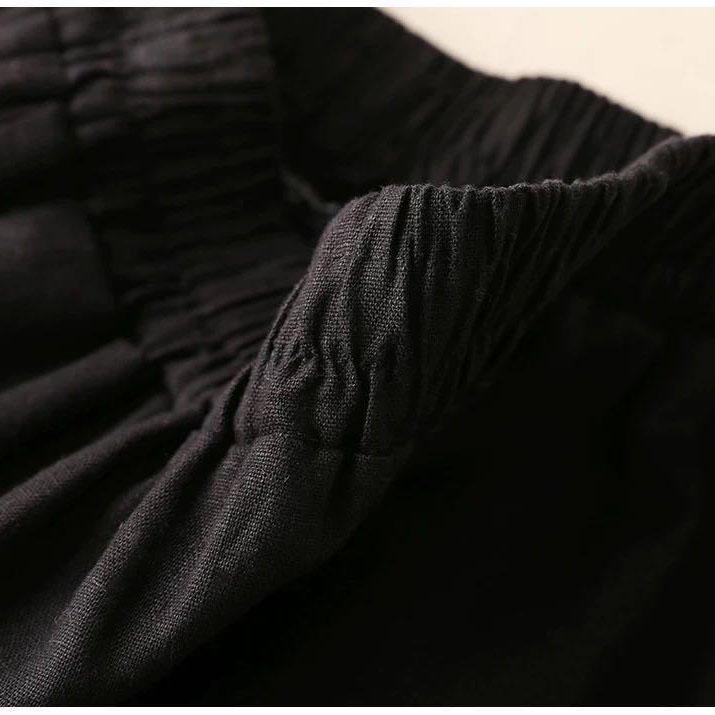 Women Casual Pants Wide Seven-minute Wide-legged Trousers Female Summer Thin Section Ladies Trousers Mother Large Size Women's Trousers