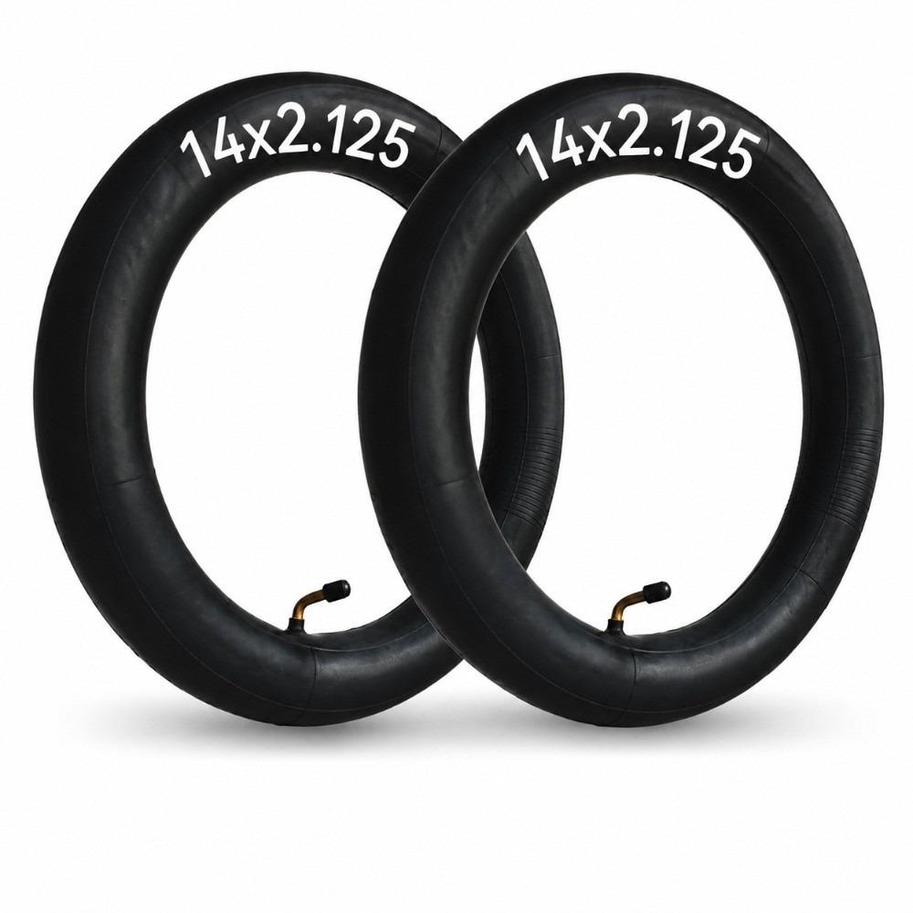 2PCS 14x2.125 Electric Bike Inner Tube Black 14 Inch Inner Tube Bike Maintenance