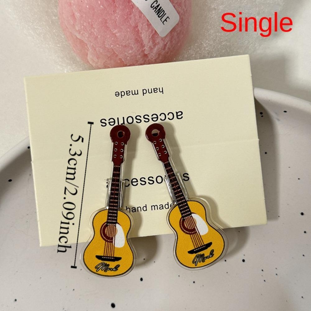 Geschenk Süßer Geige Haarclip Koreanischer Stil Legierung Entenschnabelclip Ins Haaraccessoires Gitarre Haarclip Mädchen