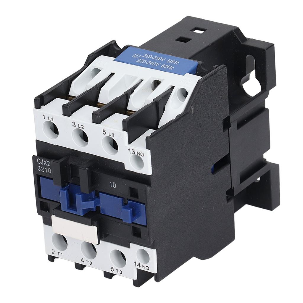 AC Contactor 32A 3 Pole 3 Phase Silver Contact Normally Open DIN Rail Electric Contactor 220V