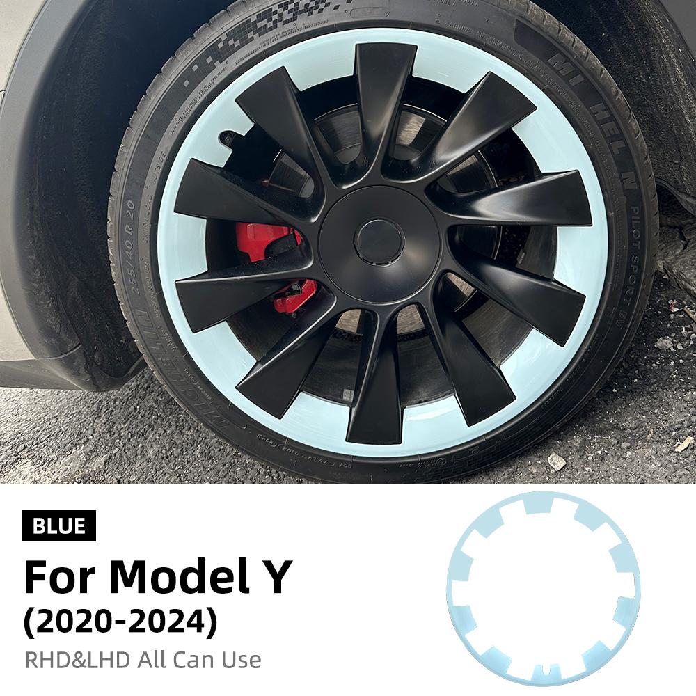 20 Inches Wheels ABS Rim Guard Rim For Tesla Model Y 2025-2020 Car Hubcap Cover Hubcap Patch Scratch Proof Hub Cap Trim