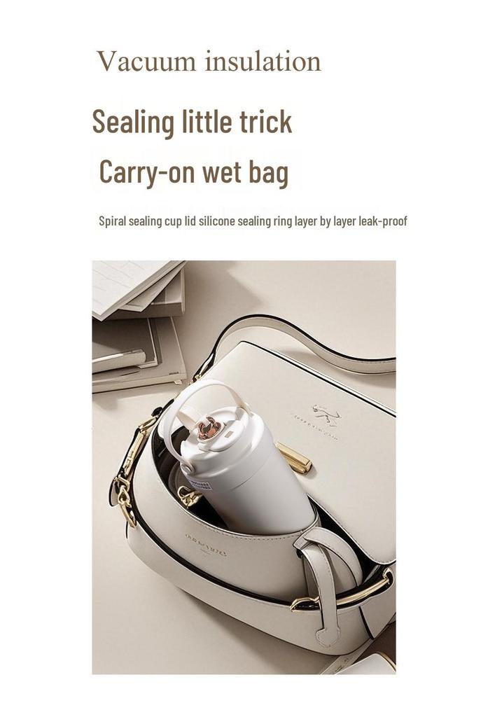 Premium Ceramic Coffee Cup with Straw - Insulated Double Wall Design for Men & Women, Cold/Heat Retention, Engraved Handle.