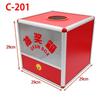 Portable Red Translucent Ballot Box