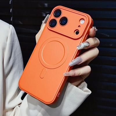 Vollständiger Kameraschutz Mattes Weiches Case Für iPhone 17 16 15 14 Plus 13 12 11 Pro Max Für Magsafe Magnetisch Stoßfest Hülle