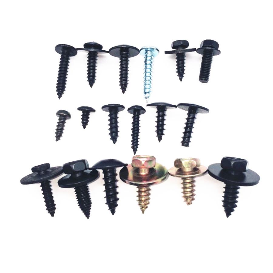 180PCS Car Leaf Board Fender Bumper Self - tapping Screw Fast Wire Screw Metal C