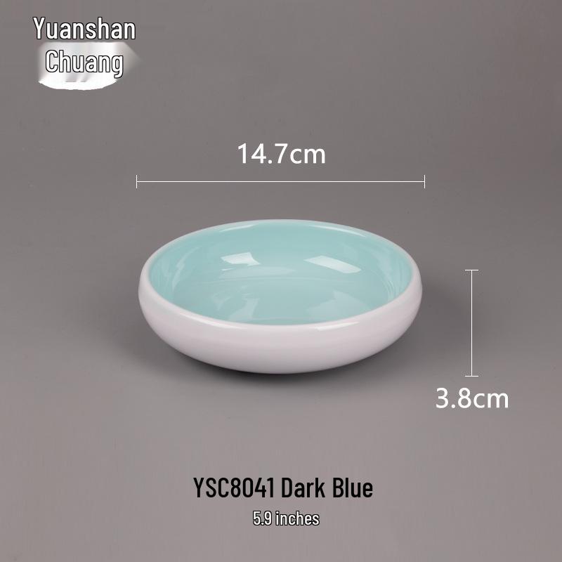 Creative Solid Color Melamine Plate – Faux Porcelain Round Tableware for Home or Hotel Use