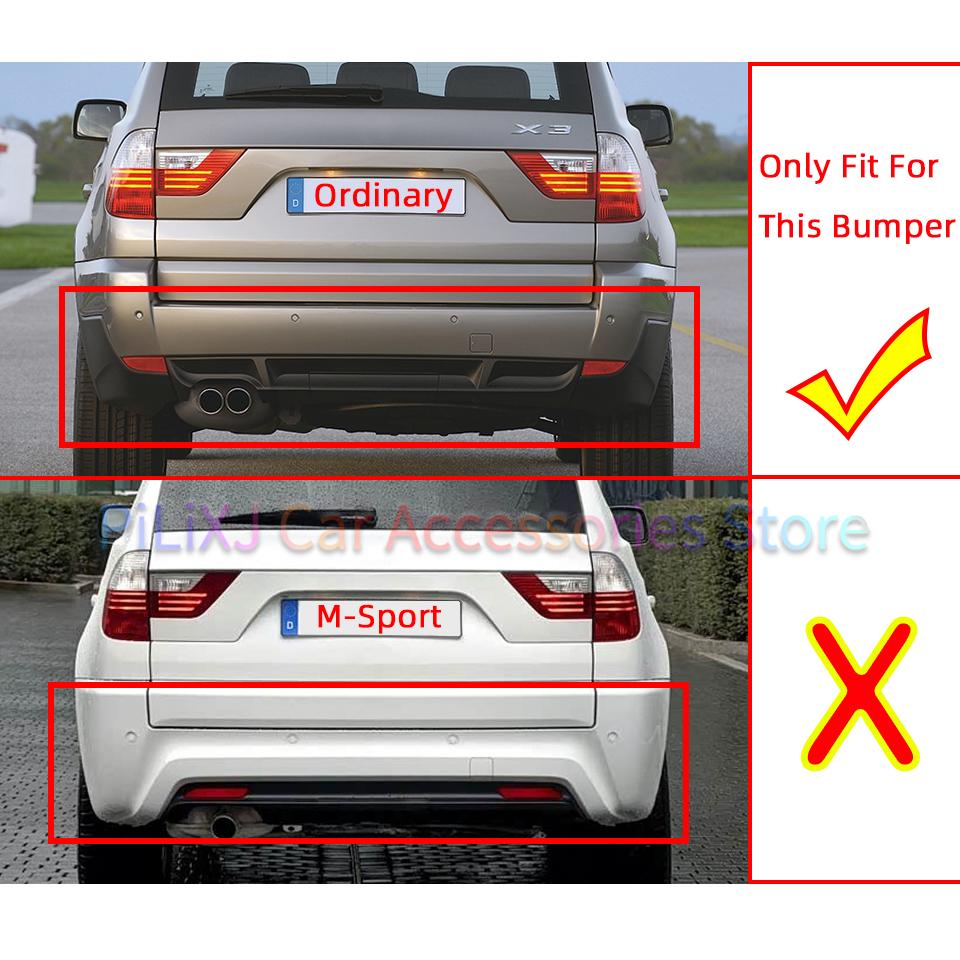 Car Rear Bumper Tow Hook Cap Cover For BMW X3 E83 LCI Ordinady Version 2007 2008 2009 2010 #51123423778 Auto Parts Hauling Lid