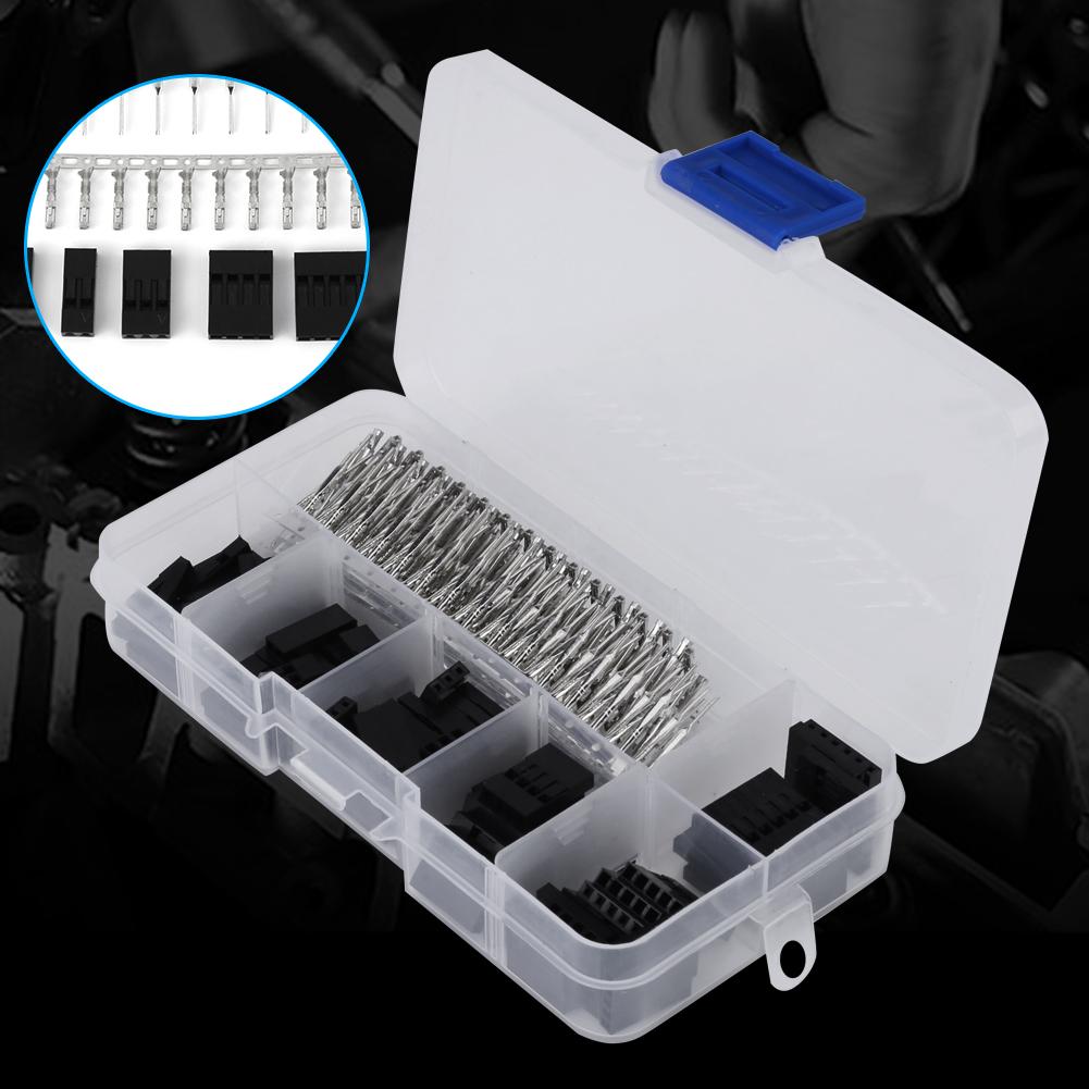 370pcs Wire Jumper Pin Connector Housing Terminal Kit and MF Crimp Pins