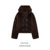 Kaslead New Arrival Women's Clothing Fashion Style Bends and Hitches Ornament Fur Effect Short Overcoat Outwear 4391854