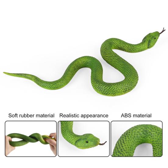 Jucărie de șarpe fals realistă Model de șarpe TPR moale Ține păsările departe Sperie veverițe Șarpe simulat Recuzită dificilă Copii adulți petrecere de Halloween Gag cadou