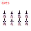 5-20PCS Halloween LED Flashing Light Hanging Ghost Halloween Party Dress Up Glowing Wizard Hat Lamp Horror Props Home Bar Decor