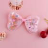 Sequined Transparent Bow Hair Accessories - DIY Colorful Headdress Embellishments