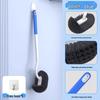 360° Soft Bristle Toilet Brush with Long Handle & Wall-Mount for Bathroom Cleaning