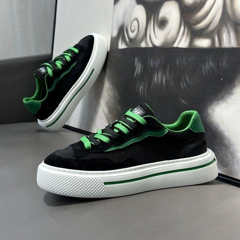 

Мужская обувь 2025 новая летняя дышащая сетчатая белая обувь толстая подошва увеличивающая рост спортивная и повседневная обувь мужские низкие кеды 44