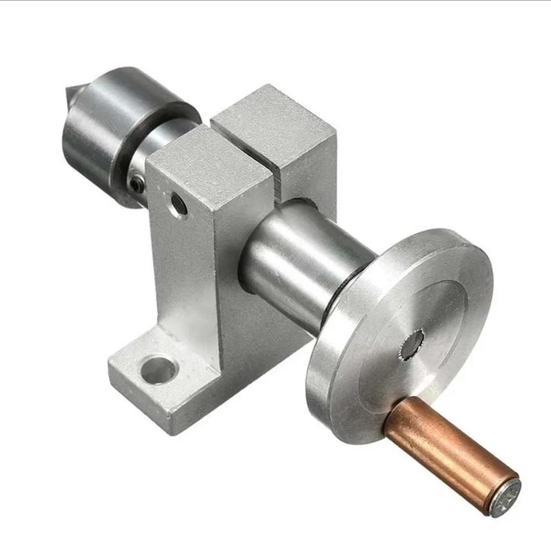 1 Set Adjustable Double Bearing Live Center Revolving DIY Accessory Wrench Mini LatheThimble Drilling Tailstock Tool