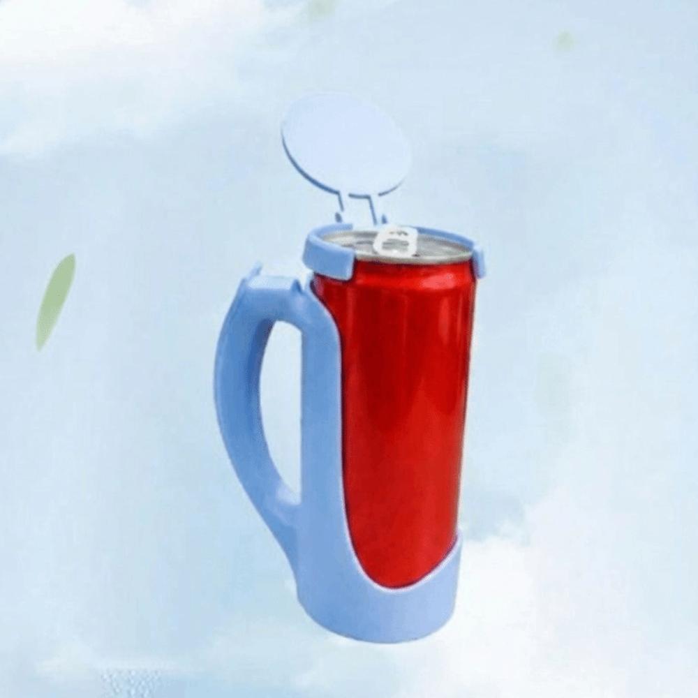 

Cup Lid Coke Can Holder Multifunctional Handles for Beverages Can Energy Drink Holders For Cola озеро синього кольору