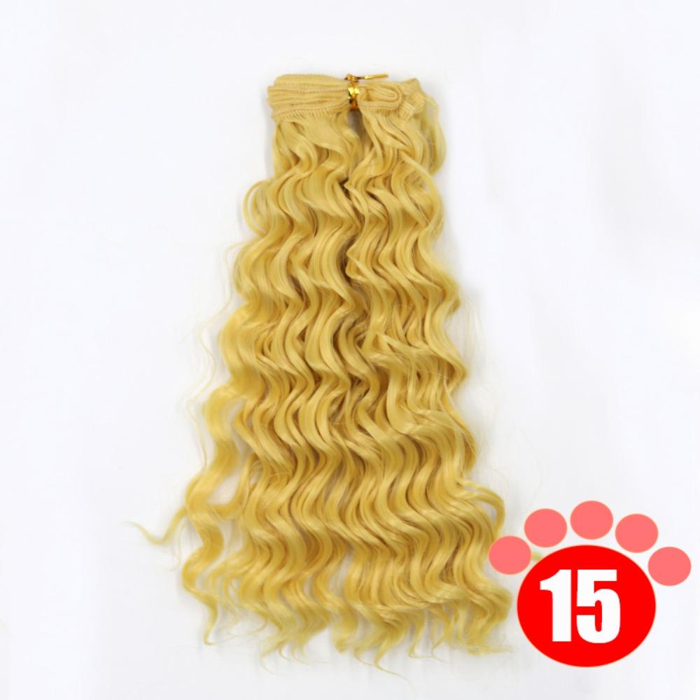 Gradient Color BJD SD Doll Hair Curly Hair Blyth Doll Wigs Accessories  Wig Making