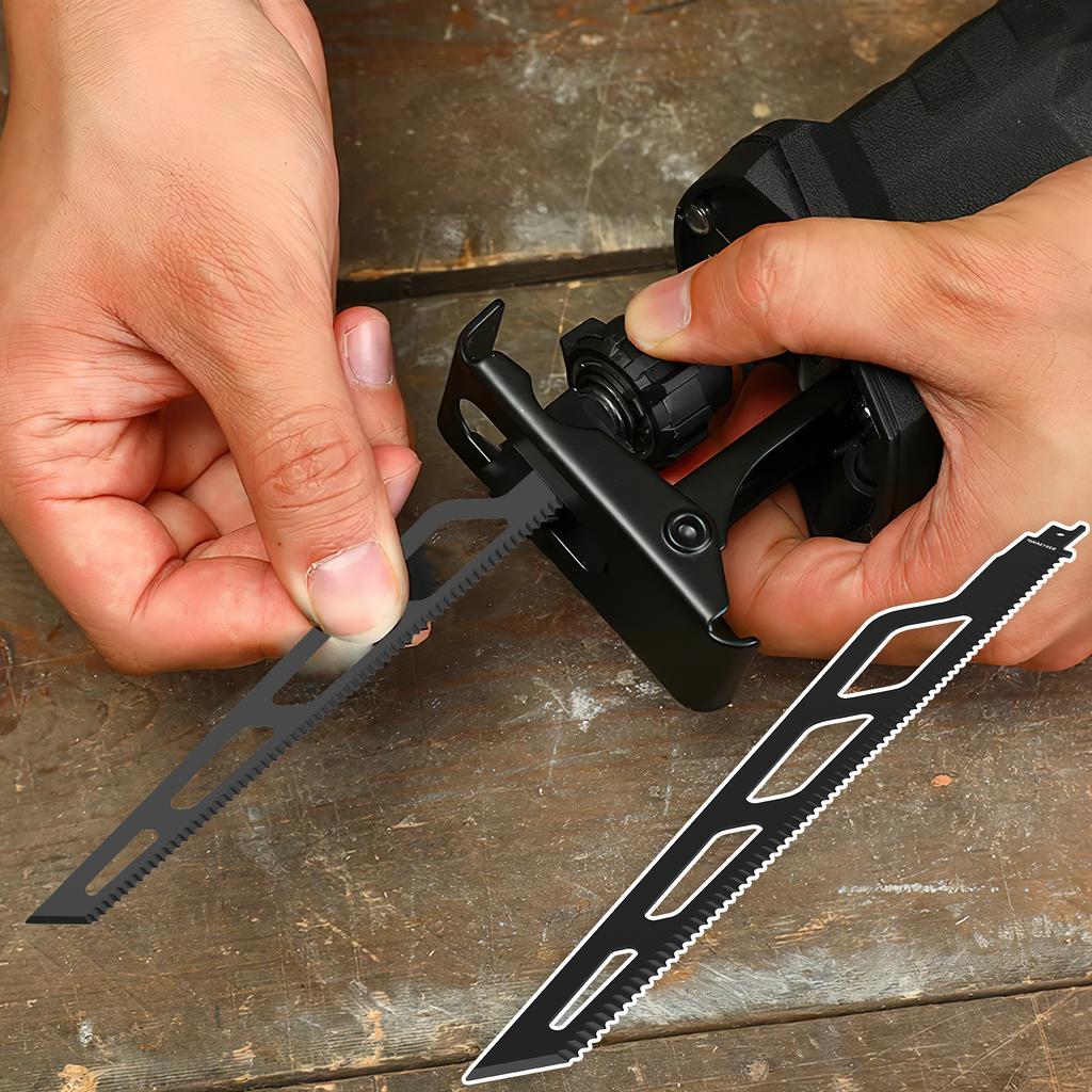 15.7in Reciprocating Saw Blade High Carbon Steel Saw Blades Lightweight Portable Saw Blade for Cutting Cardboard Leather Carpet