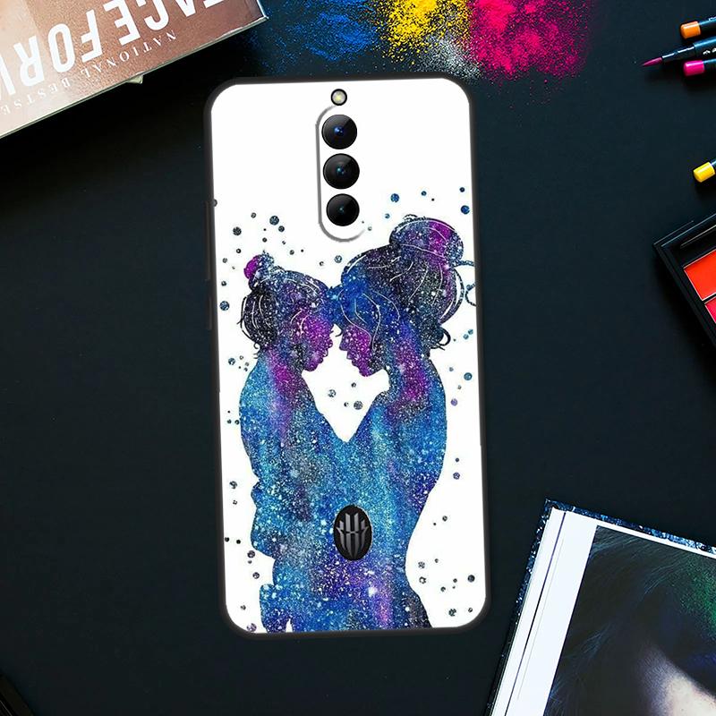 

Красивый чехол для мамы, дочки и сына для ZTE Nubia Red Magic 9 Pro Plus RedMagic 8 8S Pro Plus 6 7 6S 7S Pro 5S 6R 5G Red Magic 5G