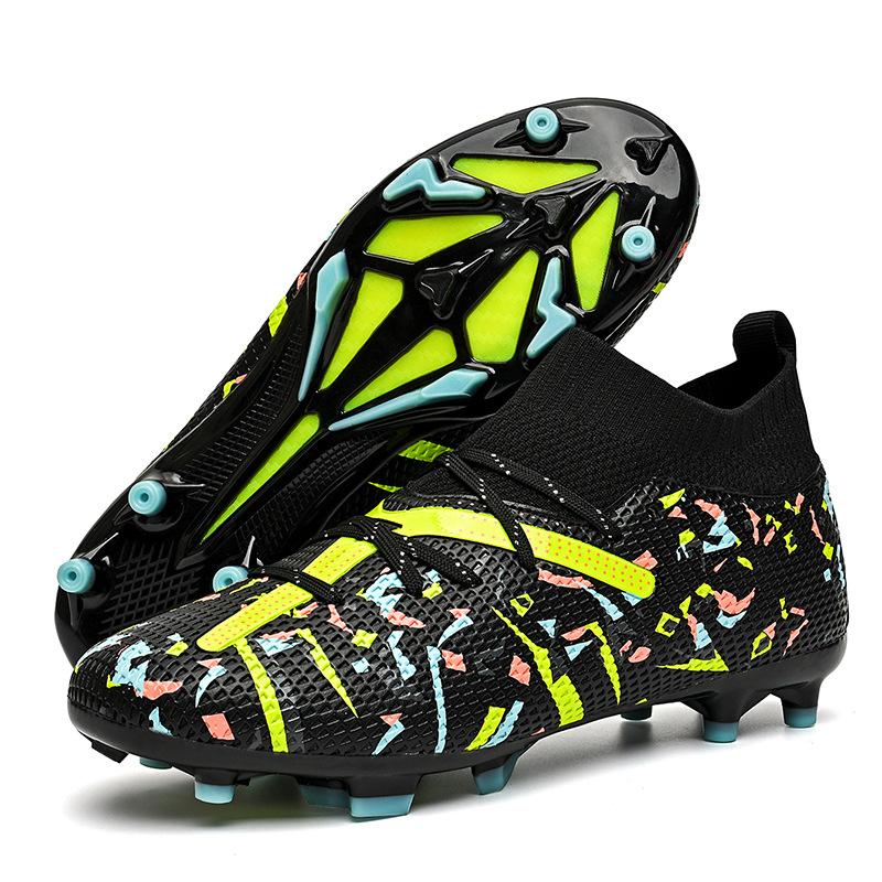 Football shoes men's Amazon Xiyin foreign trade youth sneakers competition artificial grass spike broken nail sneakers