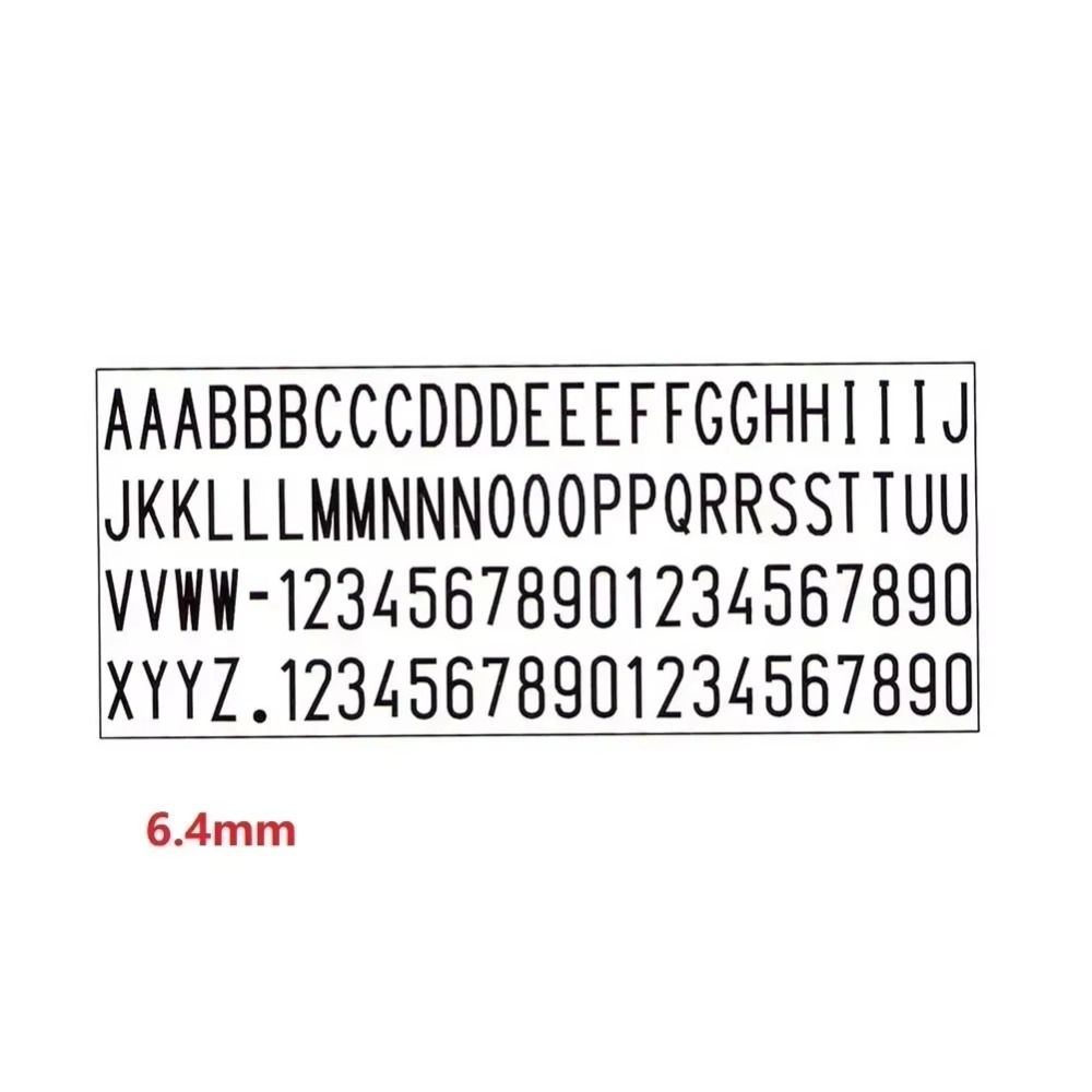 3mm 4mm 6.4mm Stamp Digital Letters Name Address DIY Stamp Board Stamp Letters Plate  School Office