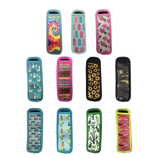 Popsicle Cover Reusable Popsicle Holder Flexible Popsicle Bag Colorful Ice Popsicle Cover for Summer