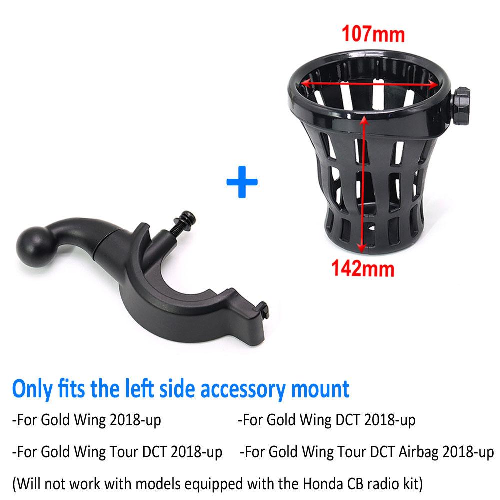 Gold Wing Motorrad Beifahrer Wasserflasche Trinkbecher Netzkorb Halterung Für Honda Goldwing GL 1800 GL1800 F6B