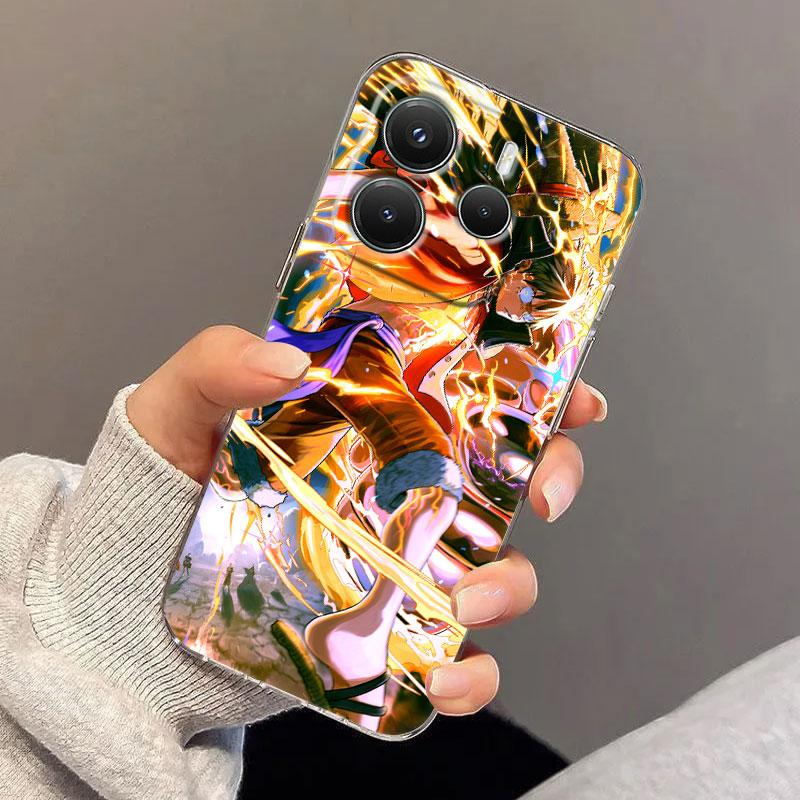 Cartoon Shanks Luffy Zoro Case For Xiaomi Redmi Note 15 14 13 12 11 10 Pro Plus 5G Cover For Redmi 15C 15 14C 13C 12C Phone Case