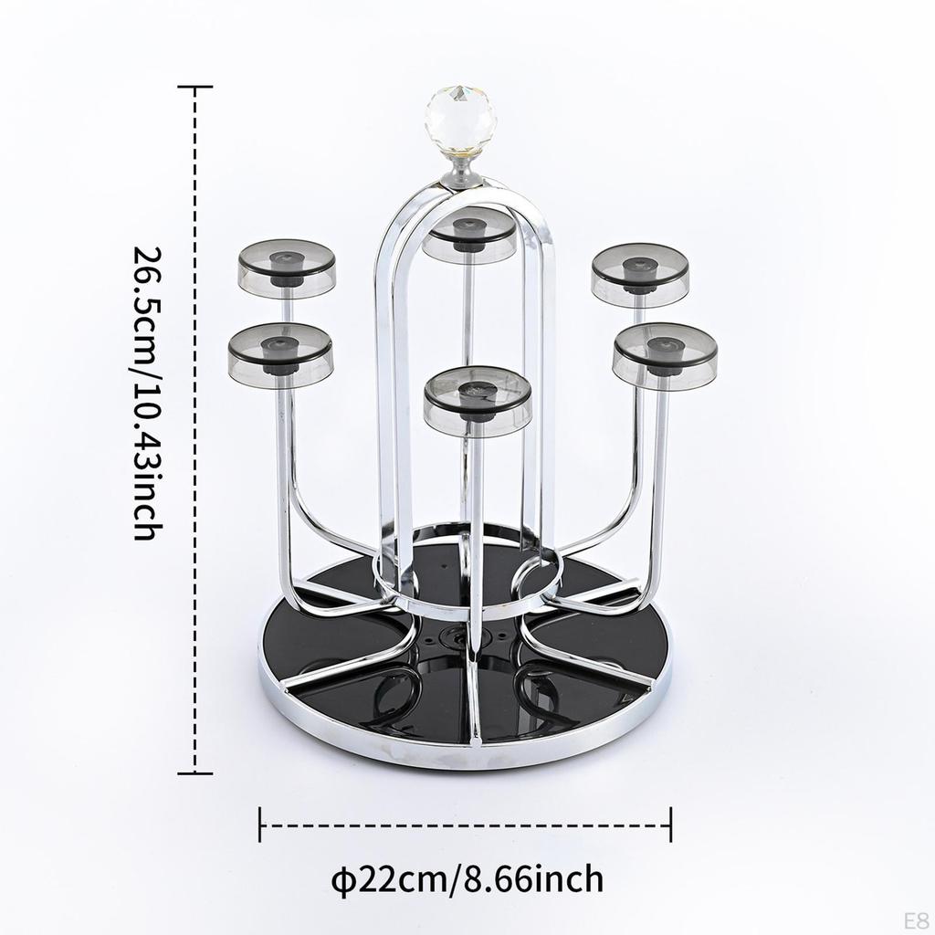 Cup Rack Stand Coffee Mug Holder Nonslip Display Drainer Draining for Drinkware Cafe Shop